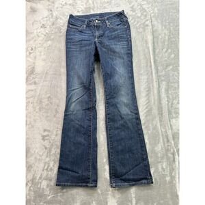 Banana Republic Vintage Y2K Jeans Women Sz 8 Blue BootCut Western Whiskered Boho